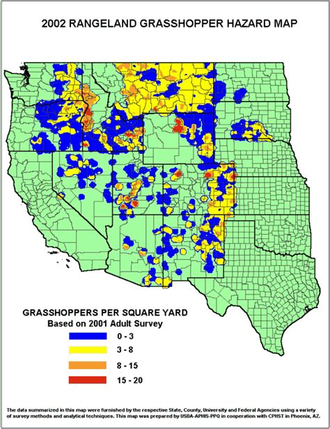 Outbreak Info Grasshopper Forecast 2002 Usda Ars