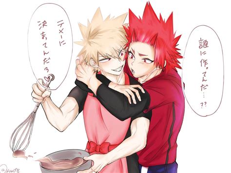 Kiribaku Bakugou Katsuki Kirishima Eijirou Boku No Hero Academia Bnha Mha Cute Anime Character