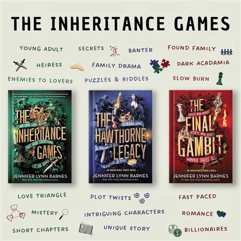 Sophie 🦋 On Instagram 🧩 The Inheritance Games By Jennifer Lynn Barnes 🧩 Book 1 The