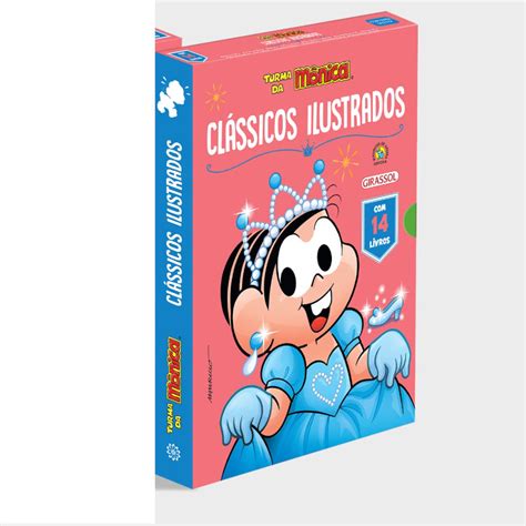 Box Turma Da MÔnica ClÁssicos Ilustrados Girassol Brasil Vitrola