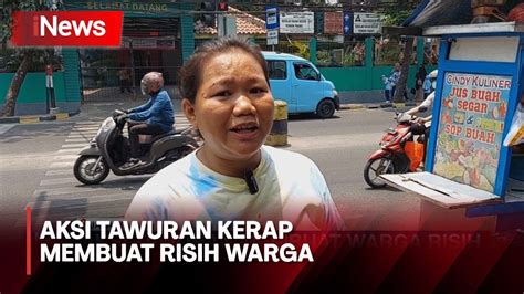 Emak Emak Bubarkan Aksi Tawuran Remaja Di Jakarta Youtube