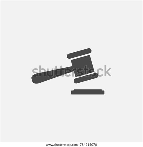 Court Order Stamp Judges Vector Icon Stock Vector Royalty Free 784215070