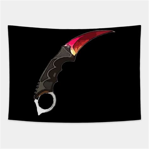 Karambit Fade Drawing A Csgo Knife Skin By Guntah Karambit Tapestry