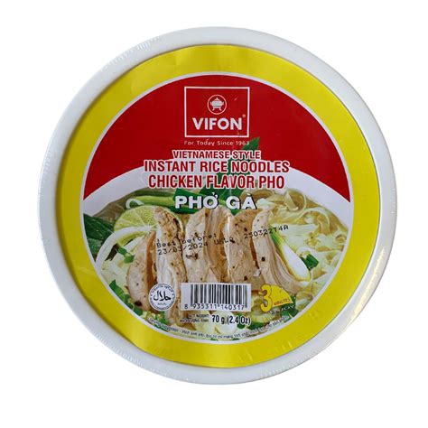 Vifon Vietnamese Instant Rice Noodle Bowl Pho Ga Chicken Flavour G