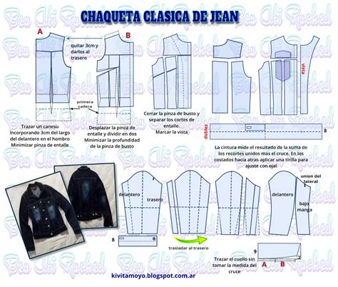 Chaqueta De Jean Clasica De Dama Mens Jacket Pattern Jacket Pattern