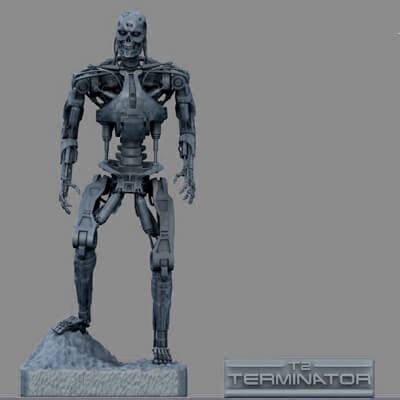 T T Terminator High Detal D Model By Skynet