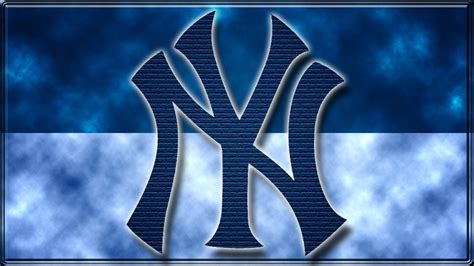 Download New York Yankees Logo Blue Aesthetic Art Wallpaper