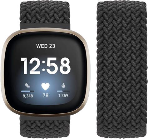 Vozehui Kompatibel Mit Fitbit Sense Fitbit Versa Armband Elastisch