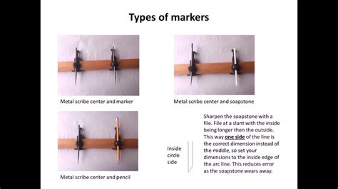 Using Trammel Points Or Compass To Layout Lines Arcs Points