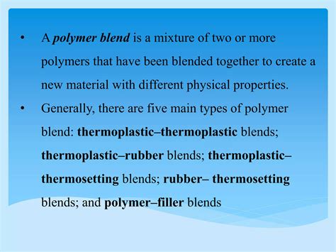 Unit Polymer Blends And Alloys Pptx