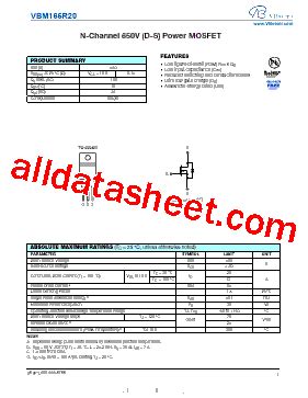 Vbm R Datasheet Pdf Vbsemi Electronics Co Ltd