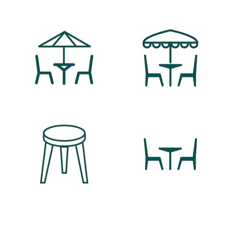 Premium Vector Chair Icon Vector Logo Design Template