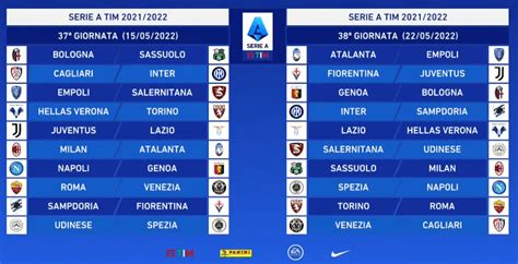 Serie A Calendario Calendario Serie A Completo