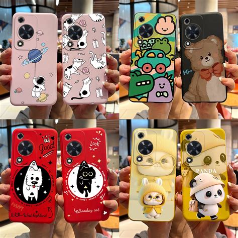 Casing For Huawei Nova Y72 Y 72 Novay72 4g 2024 Lovely Panda Matte Tpu Silicone Phone Case