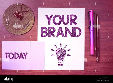 Text Showing Inspiration Your Brand Business Idea A Name Of Any Kind