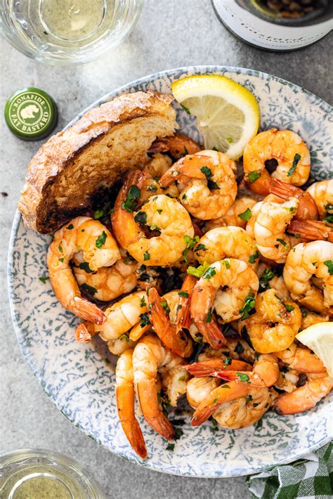 White Wine Garlic Prawns Simply Delicious