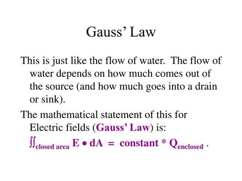 Ppt Gauss Law Powerpoint Presentation Free Download Id376019