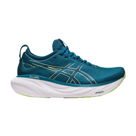 Asics Gel Nimbus 25 Ink Teal Lime Green 1012b356401 Solesense