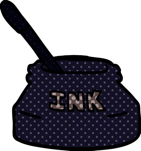 Cartoon Doodle Ink Pot 44931577 Png