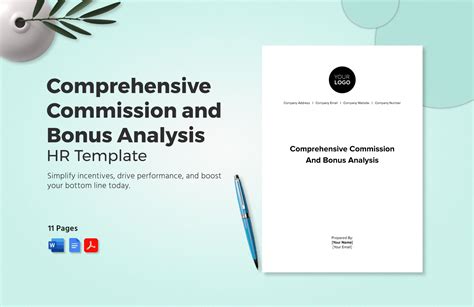 Comprehensive Commission And Bonus Analysis Hr Template In Word Pdf