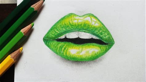 How To Draw Realistic Lips With Colour Pencils Easy Ways To Draw