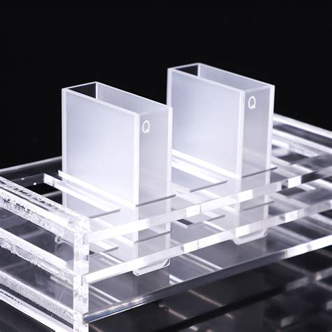 Pcs Quartz Cuvette Cells With Lid Mm Path Length Jgs For