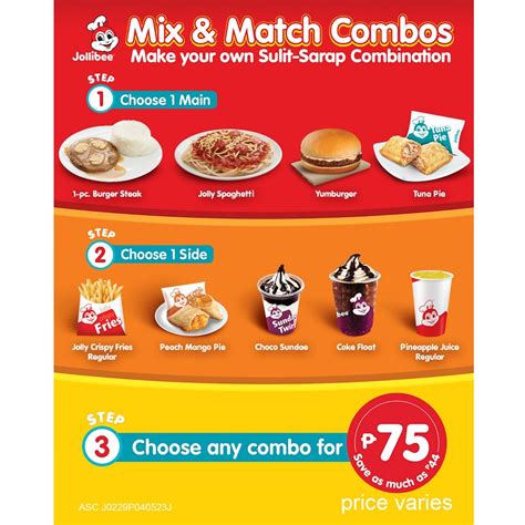 Make A Sulit Sarap Combination For Only With Jollibee Mix Match