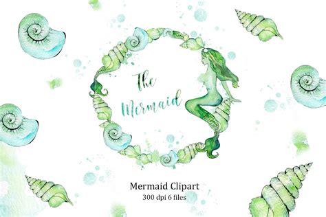 Mermaid Clipart Graphic by SubochevaArt · Creative Fabrica