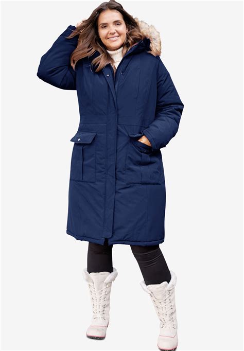 The Arctic Parka In Knee Length Woman Within