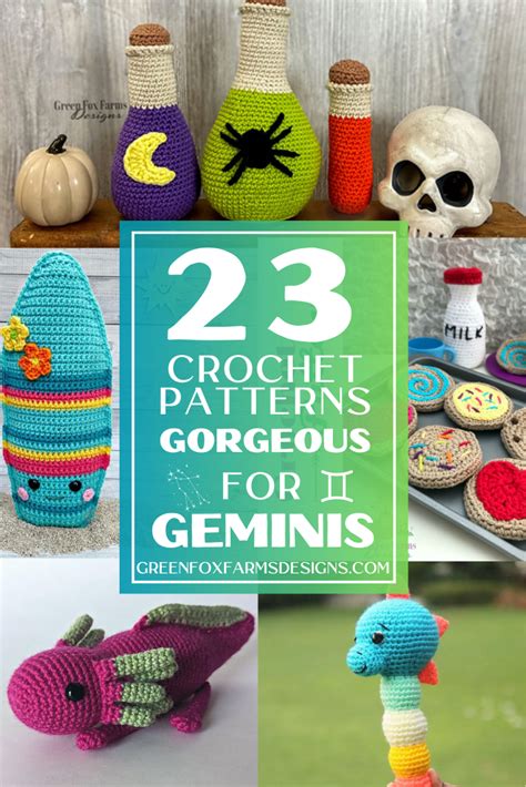 23 Gorgeous Crochet Patterns For Geminis Green Fox Farms Designs