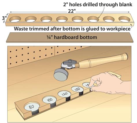 Sanding-disc server for woodturners