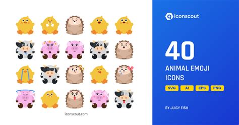 Download Animal Emoji Icon pack Available in SVG, PNG & Icon Fonts