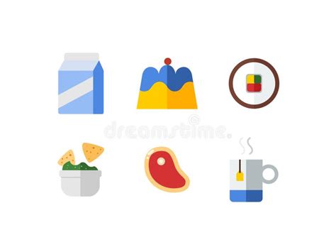 Ilustraci N De Icono Plano De Comida R Pida Conjunto De Iconos V