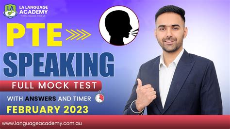 Pte Speaking Full Mock Test With Answers February La