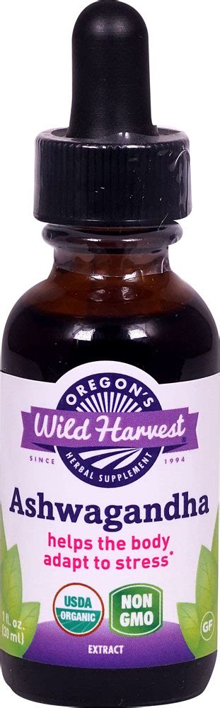 Oregon's Wild Harvest Ashwagandha Herbal Supplement -- 1 fl oz - Vitacost