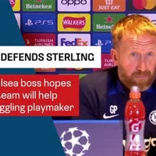 Chelsea Boss Graham Potter Defends England Forward Raheem Sterling And