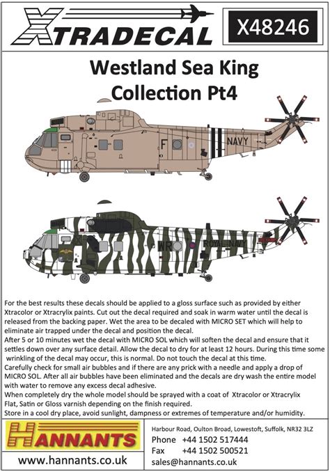 Westland Sea King Collection Part Schemes Xtradecal