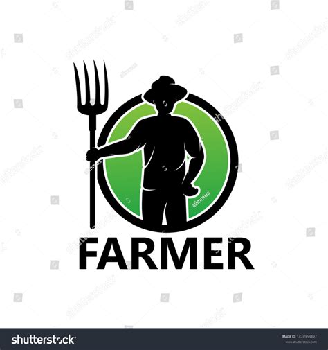 Farmer Logo Template Design Vector Emblem Stock Vector Royalty Free