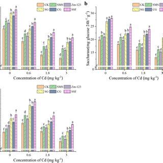 Effects Of Different Treatments On Soil Urease A Sucrase B And