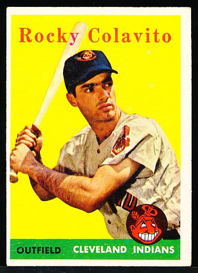 Lot Detail Topps Bb Rocky Colavito Indians