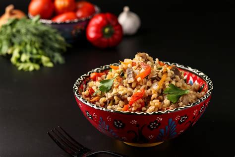 Schnelle Bulgur Pfanne Mit Gem Se Und Champignons