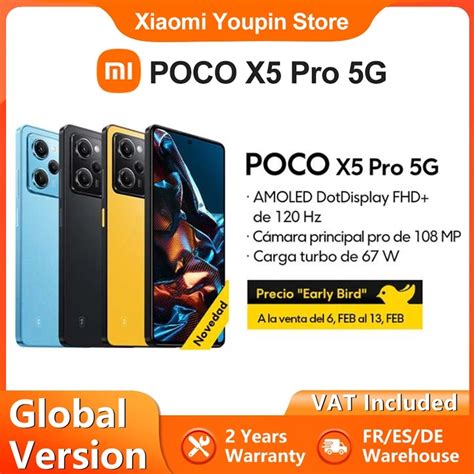 Original poco x5 pro 5g versão global smartphone 128gb 256gb snapdragon