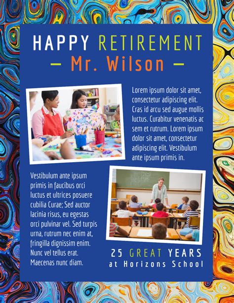 Retirement Party Flyer Template