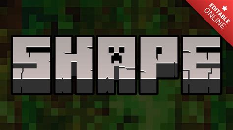 Shape Minecraft Logo Text Effect Generator