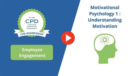 Motivational Psychology – 1: Understanding Motivation - CHRMP Membership