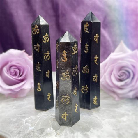 Sage Goddess Silver Sheen Obsidian Chakra Generator