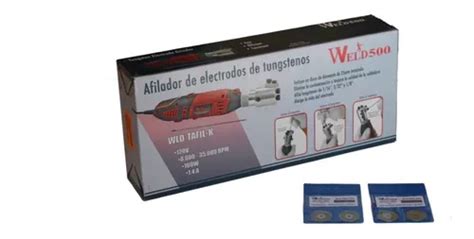 Afilador De Electrodos De Tungstenos Con 4 Discos Weld500 Envío gratis