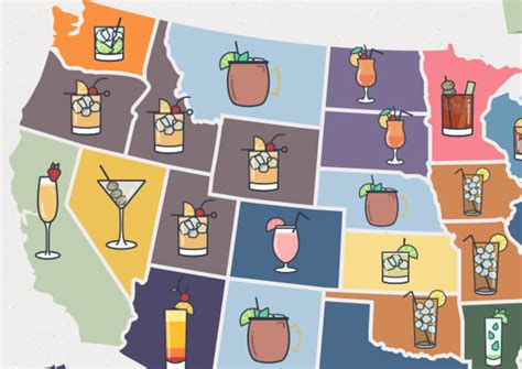 Most Popular Cocktail In Every State Revealed By Map Thrillist