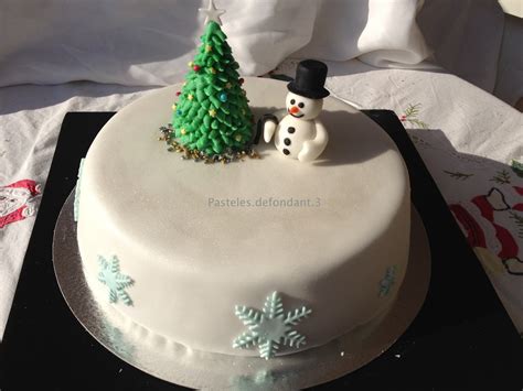 Pastel De Navidad Pasteles De Fondant