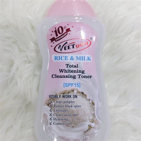 Veetgold Rice Milk Whitening Refreshing Cleansing Toner SPF15